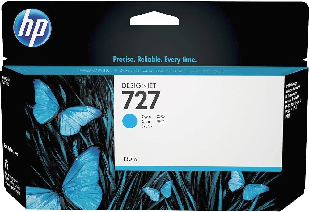 HP 727 Cyan Ink (130ml)